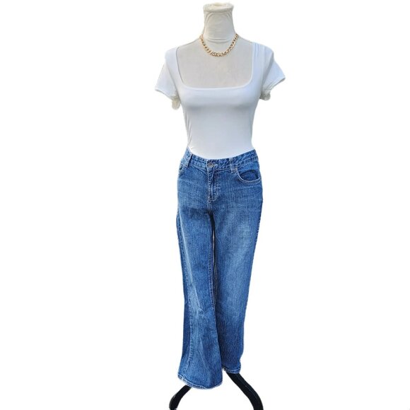 Calvin Klein. Y2K, 100% Cotton, relaxed boot cut jeans. Size: 29/8 - Picture 1 of 9